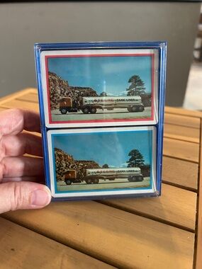 Vintage Steere Tank Lines set of two decks of cards. New